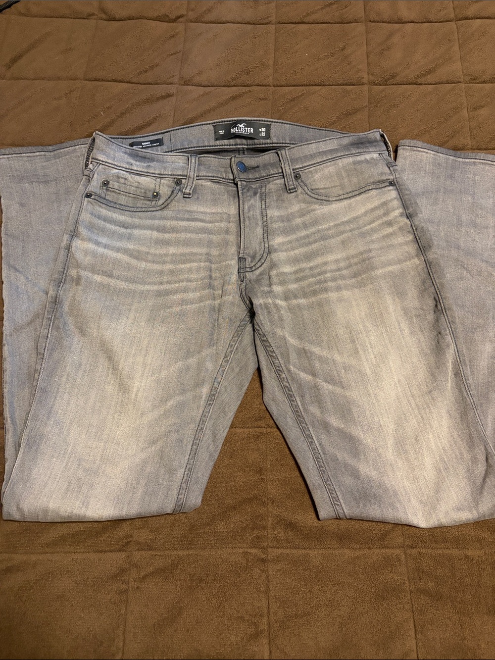 Hollister Men's Slim Jeans in Light Gray Wash Sz W30 L32